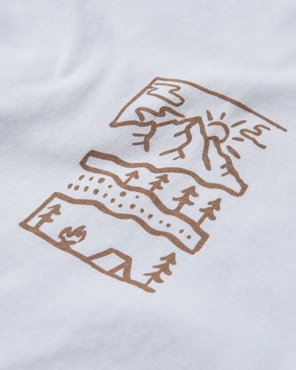 Nature T-Shirt - White - Flatlay