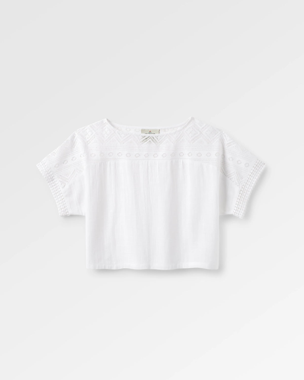 Flurry Woven Top - White - Flatlay