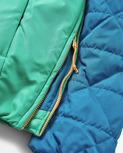 Trace Thermore® Insulated Jacket - Corsair Blue/ Jungle Green - Flatlay
