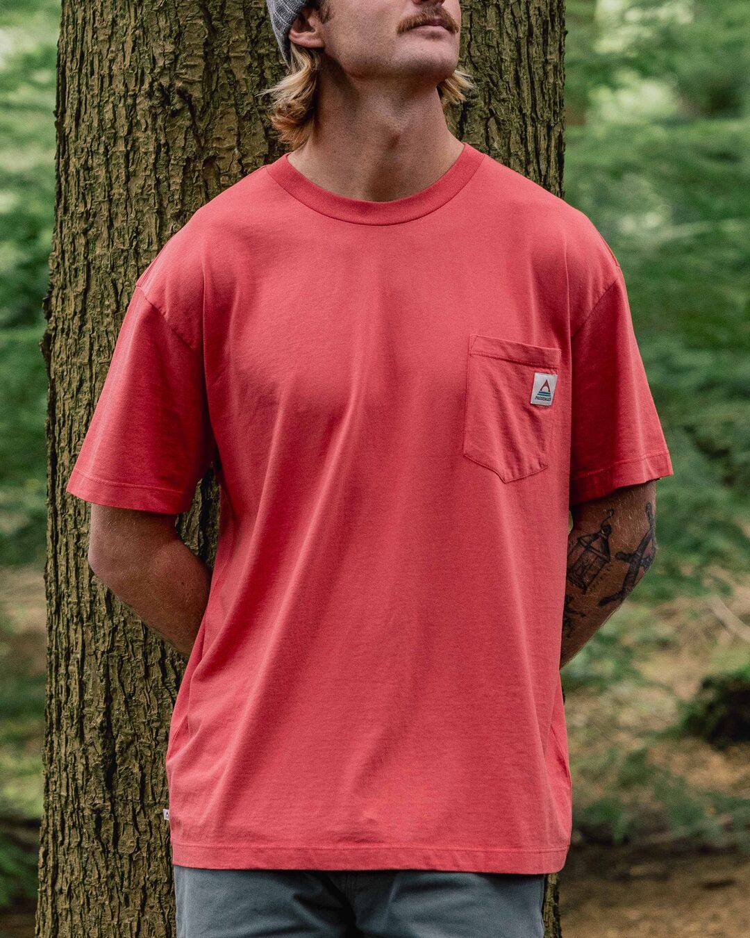 Heritage Relaxed Fit T-Shirt - Cardinal - Lifestyle
