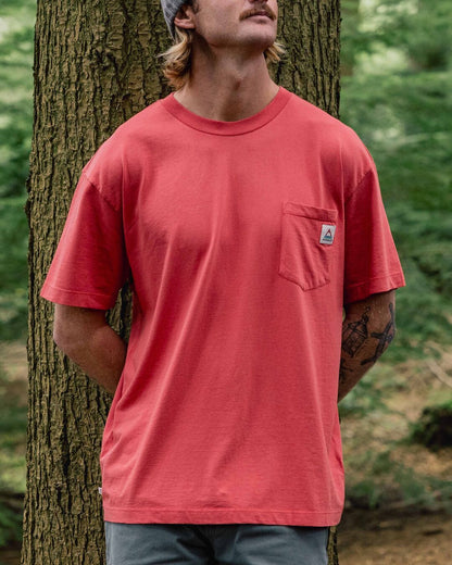 Heritage Relaxed Fit T-Shirt - Cardinal - Lifestyle