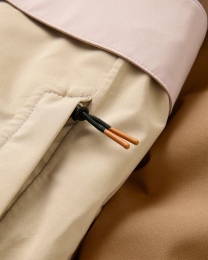 Skyline Waterproof Anorak - Caramel/Stone - Flatlay