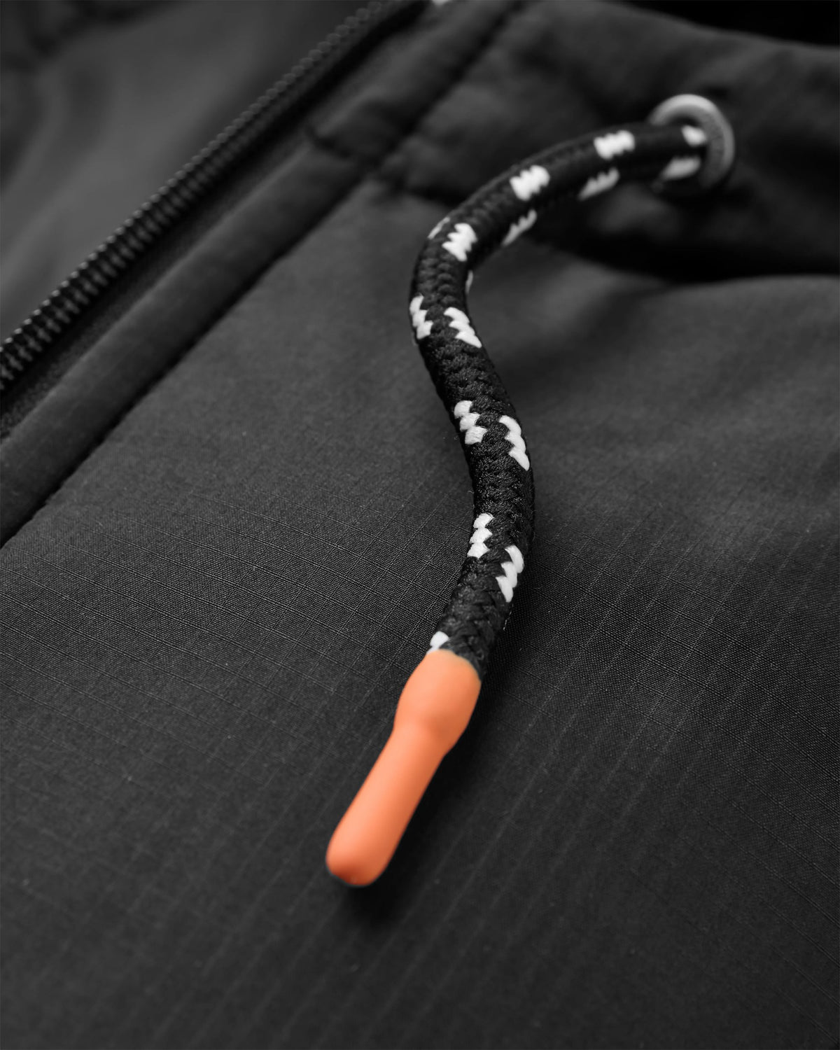 Oceanic Insulated Anorak - Black/Retro Orange - Flatlay