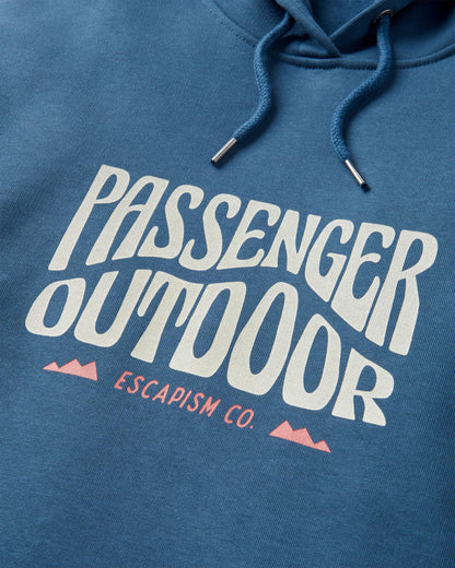 Yuca Cotton Hoodie - Dark Denim - Flatlay