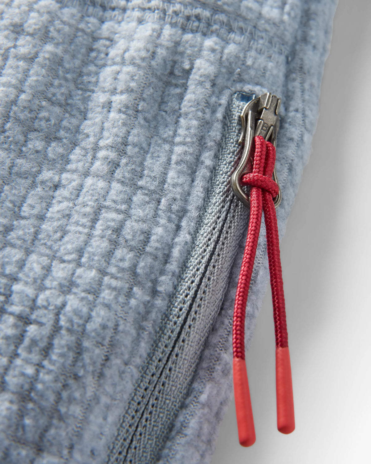Point Grid Polar Fleece Hoodie - Grey Marl - Flatlay