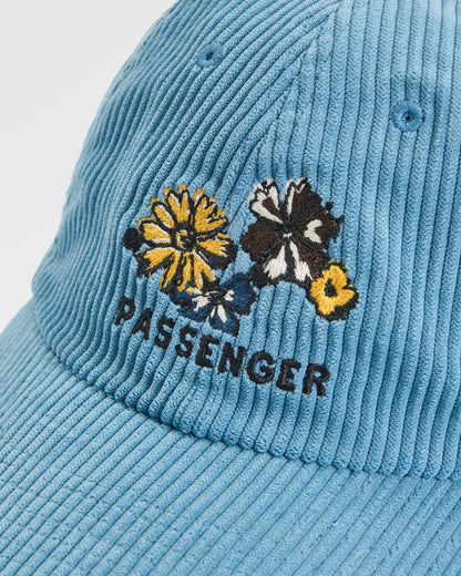 Akita 6 Panel Cap - Faded Denim - Flatlay