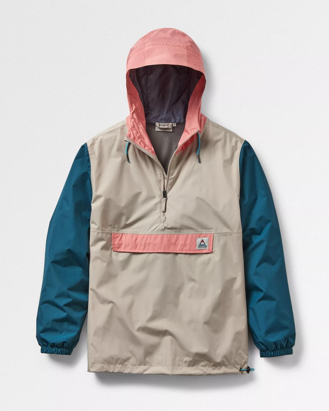 Eden Oversized Water Resistant Jacket - Feather - Flatlay