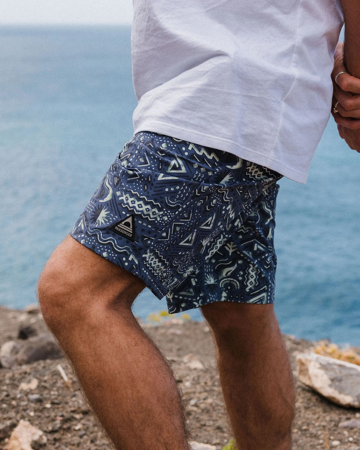 Drifter NetPlus® Beach Linerless Short - Elemental Geo Purple Indigo - Lifestyle