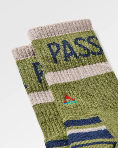 Tahoma Active Socks - Khaki - Flatlay