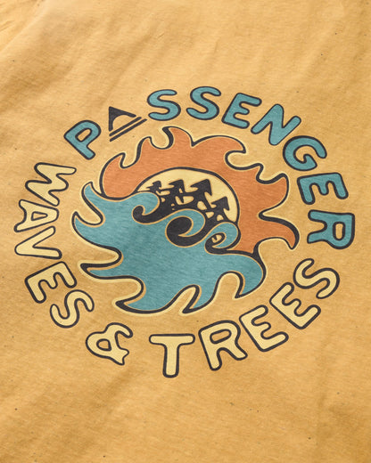 Dune Men's T-Shirt - Spruce Yellow Marl - Flatlay