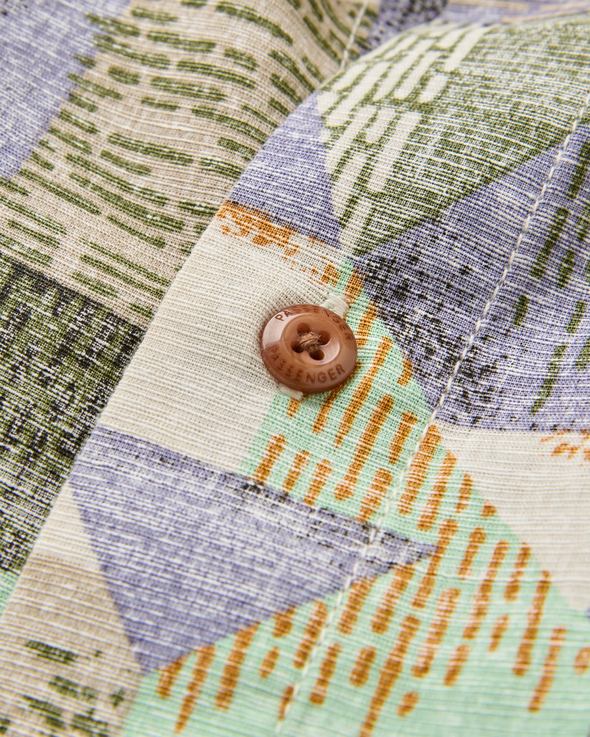 Amboro Shirt - Mosaic Mountain Khaki - Flatlay