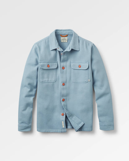 Island Twill Shirt - Faded Denim - Flatlay