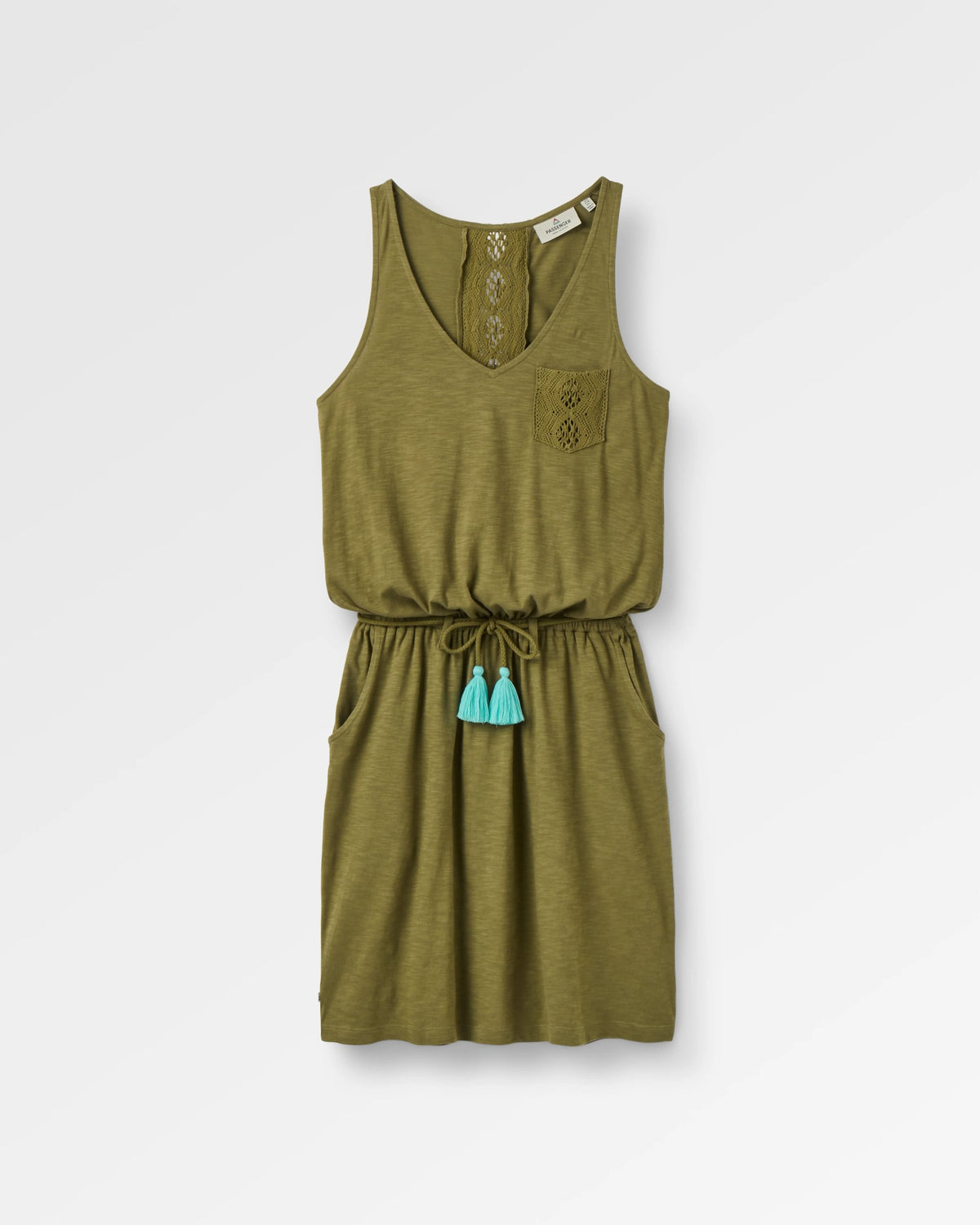 Rivergate Dress - Clover - Flatlay