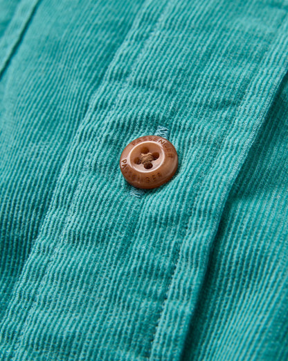 Backcountry Cord Light Shirt - Ocean Teal - Flatlay