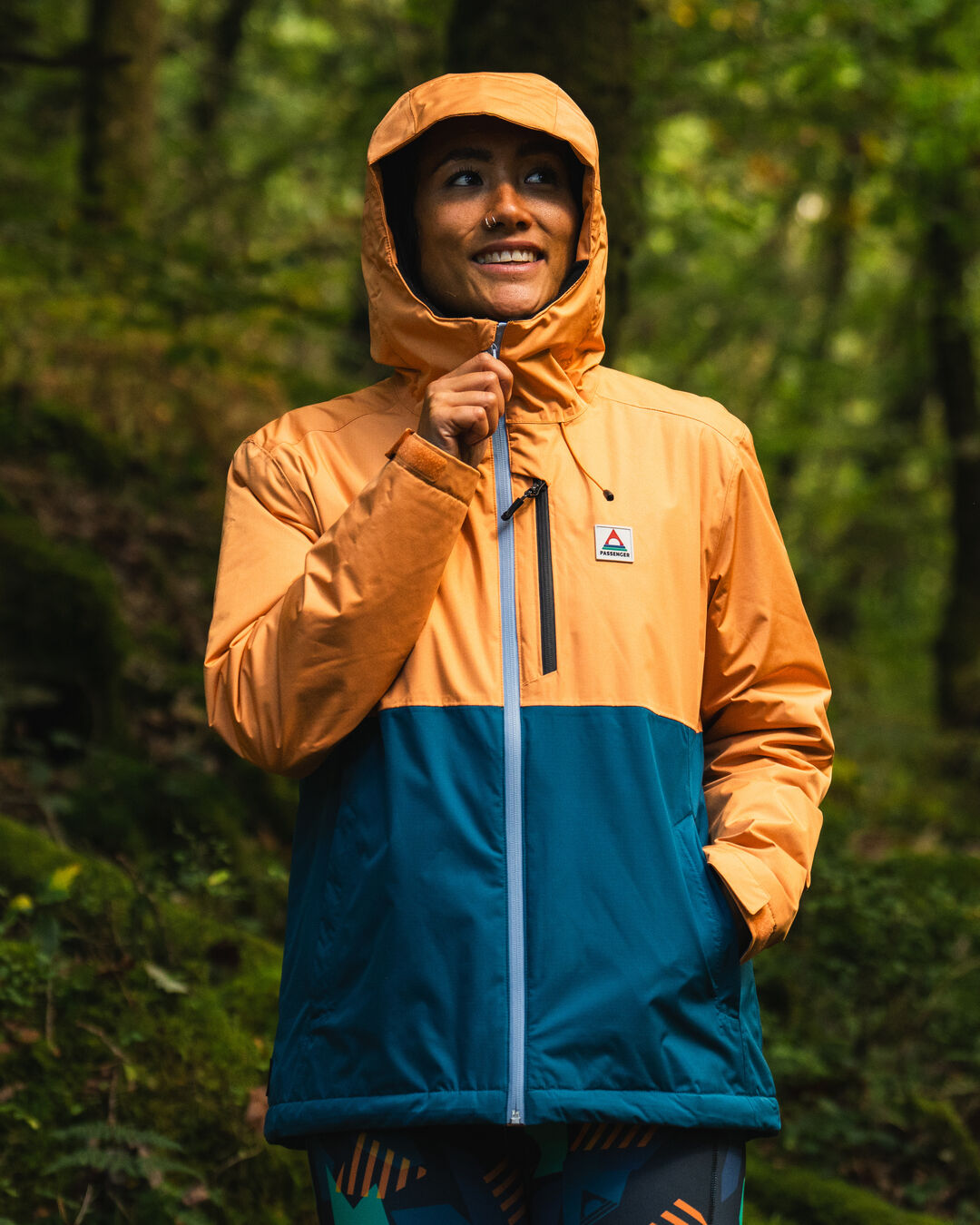 Terrain Insulated Water Resistant Jacket - Corsair Blue/ Apricot - Lifestyle
