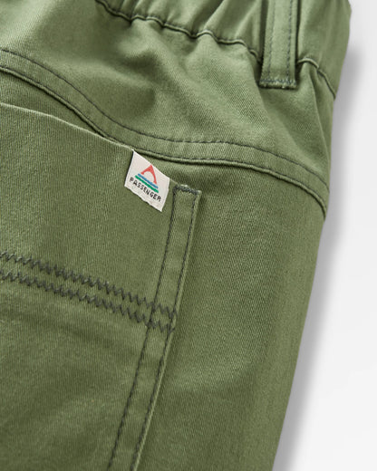 Lani Twill Long Short - Wild Green - Flatlay
