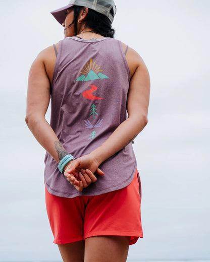 Breezy Active Vest - Berry Marl - Lifestyle