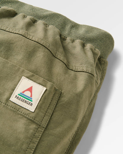 Hydrilla High Waisted Jogger - Dusty Olive - Flatlay