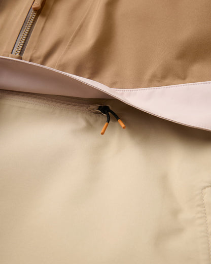 Skyline Waterproof Anorak - Caramel/Stone - Flatlay