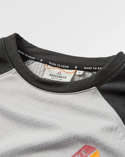 Atlantis Base Layer LS T-Shirt - Black/Grey Marl - Flatlay