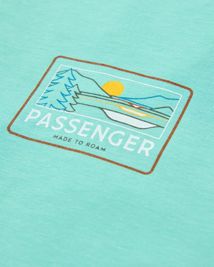 Roamer Men's Drirelease® Active T-Shirt - Aqua - Flatlay