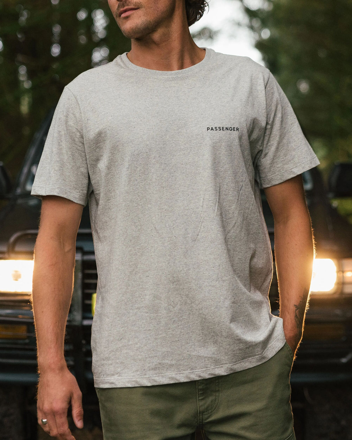Made To Roam T-Shirt - Grey Marl - Lifestyle