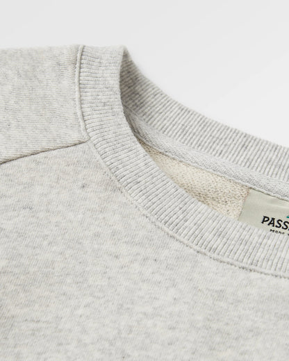 Fade Cotton Sweatshirt - Light Grey Marl - Flatlay