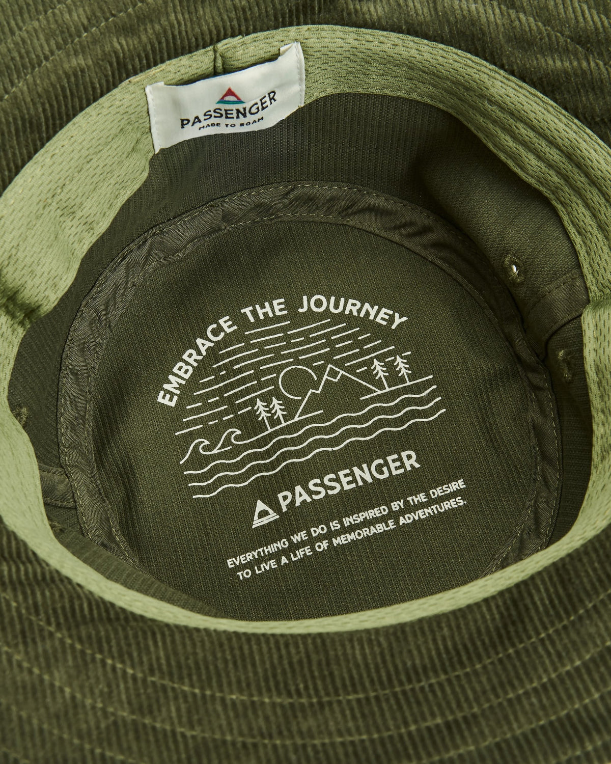Forest Cord Bucket Hat - Khaki - Flatlay