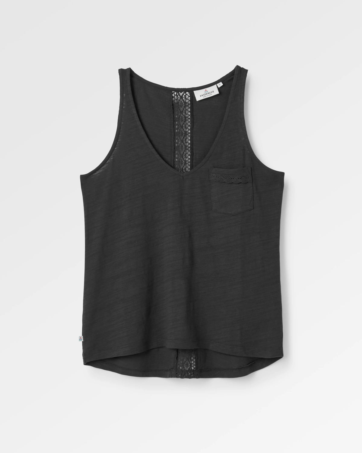 Rivergate Top - Black - Flatlay