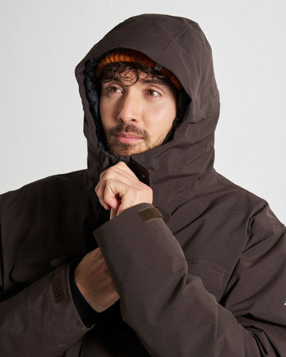 Explorer Waterproof Down Parka - Espresso - Studio Model