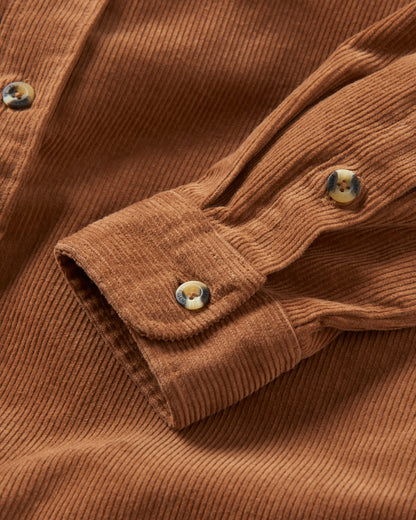 Backcountry Corduroy Shirt - Toffee - Flatlay