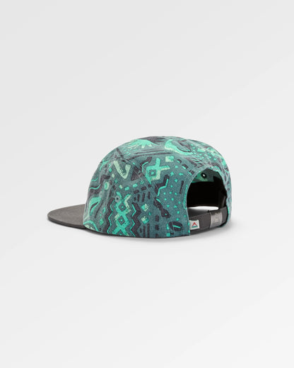 Coast 5 Panel Cap - Elemental Geo Arctic - Flatlay