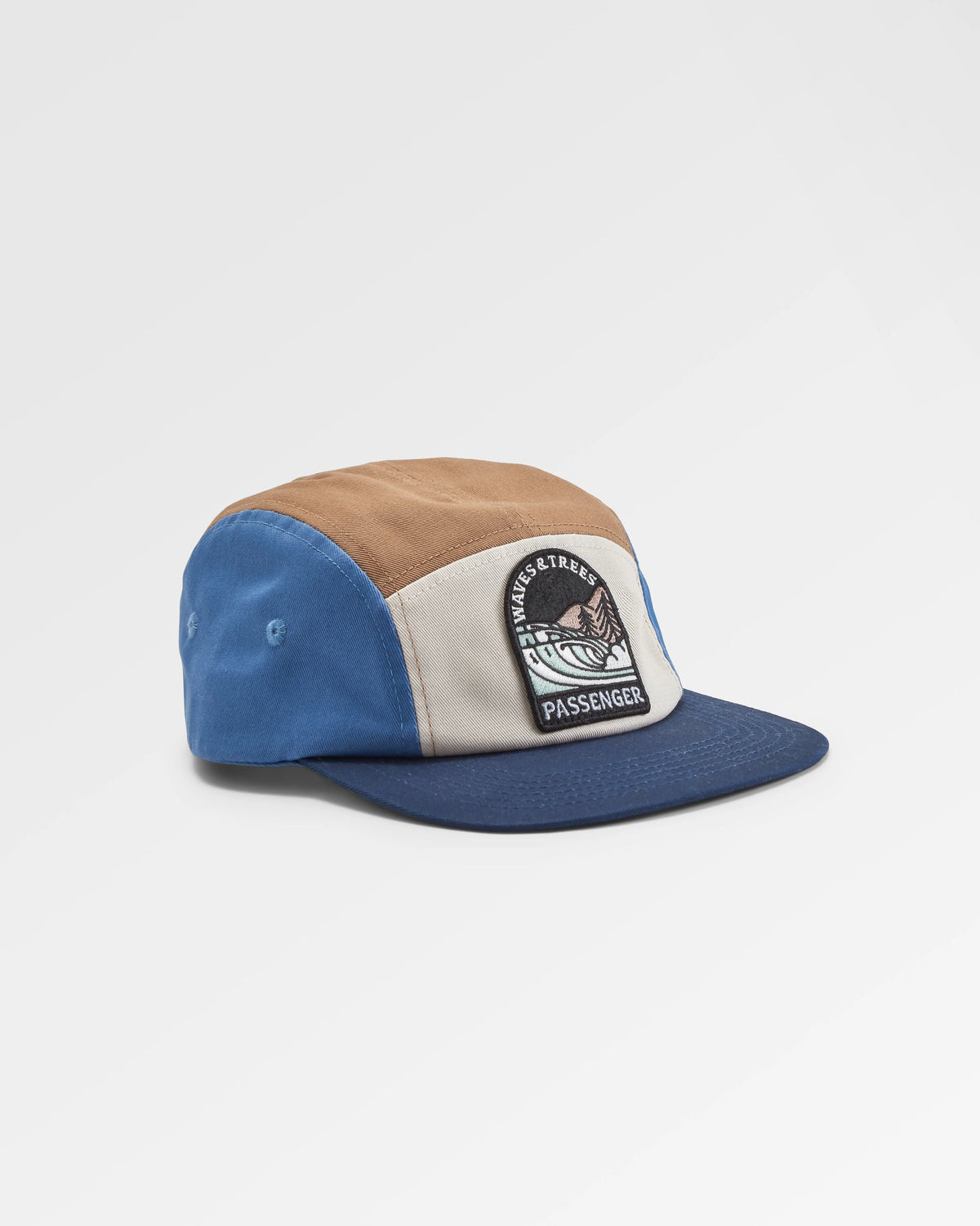 Waves & Trees 5 Panel Cap - Moonlight Blue - Flatlay