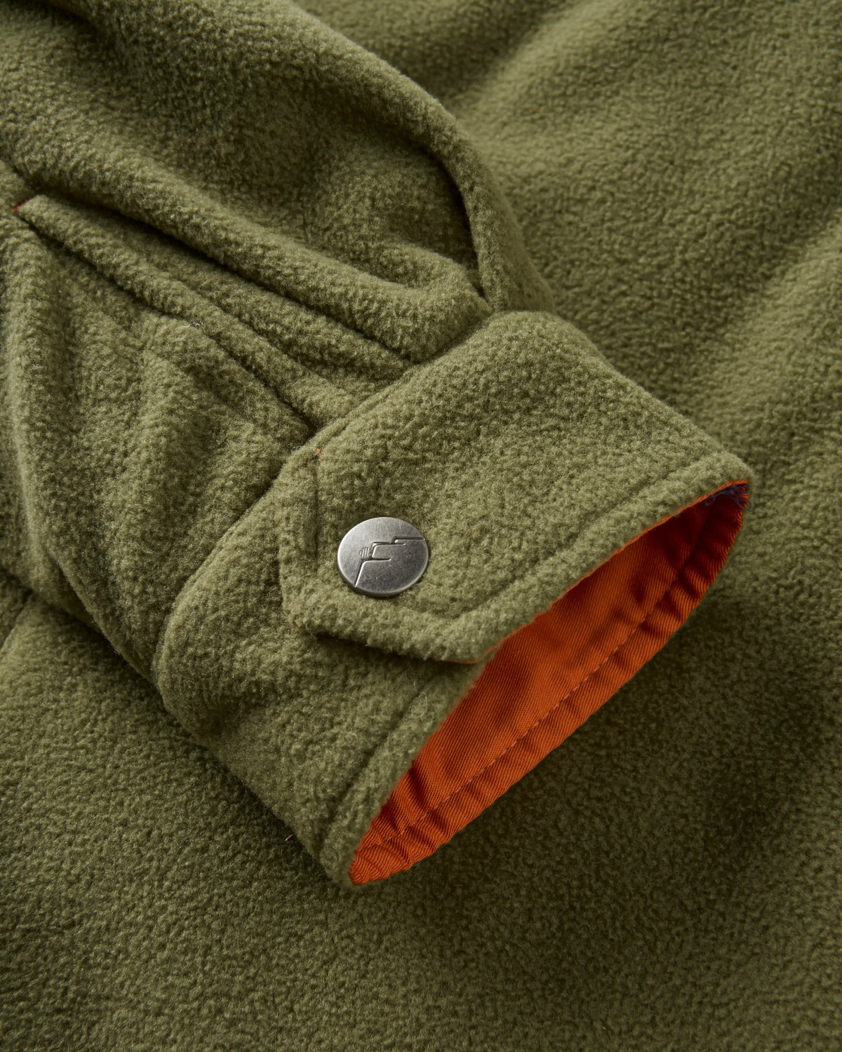 Maple Polar Fleece Shirt - Khaki - Flatlay