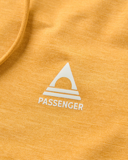 Sunvale Hooded UPF50 LS T-Shirt - Spruce Yellow Marl - Flatlay