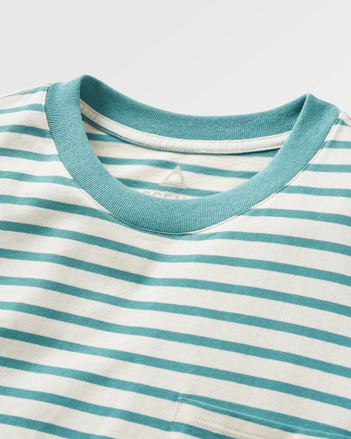 Zen Relaxed Fit T-Shirt - Deep Sea Stripe - Flatlay