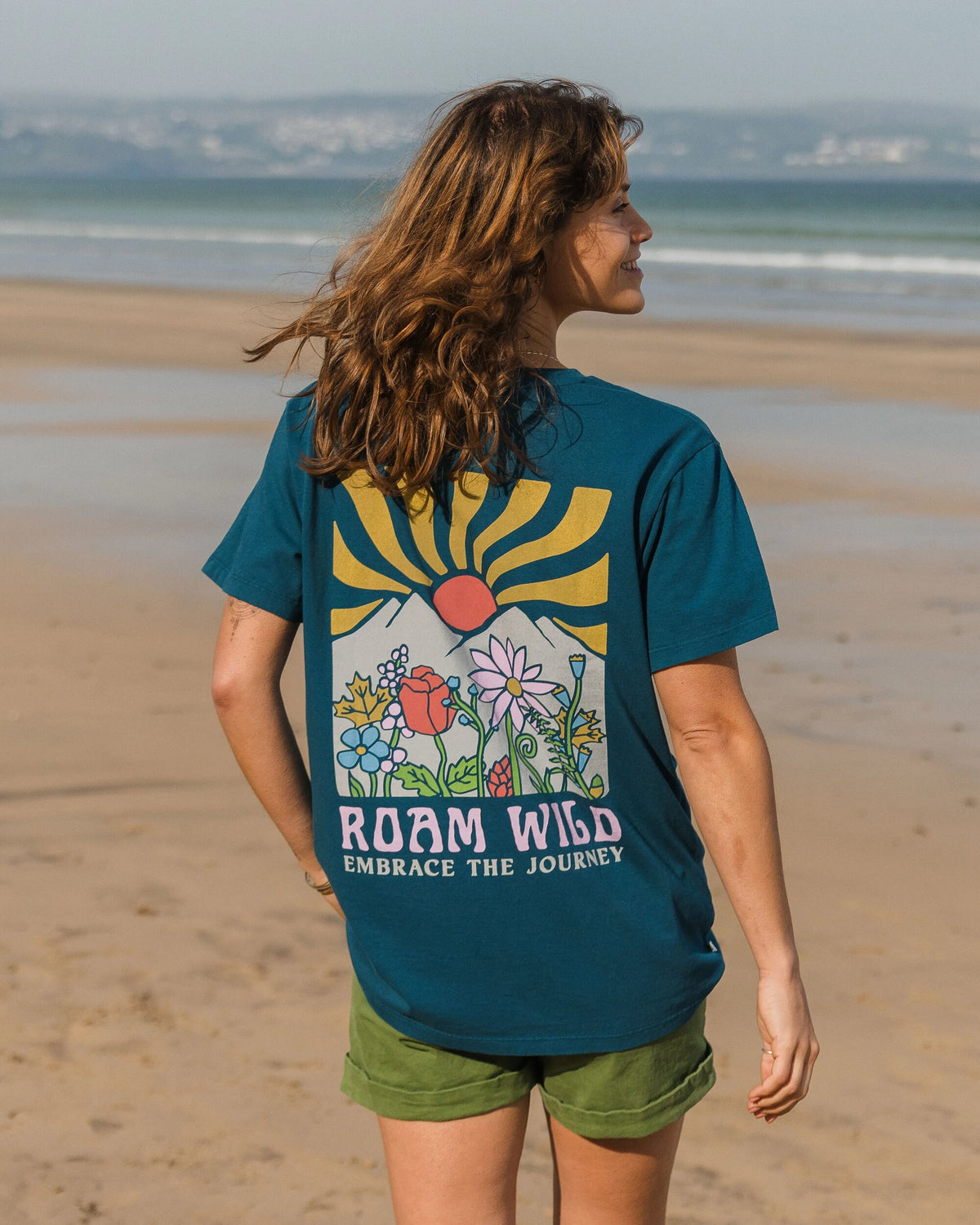 Roam Wild T-Shirt - Tidal Blue - Lifestyle