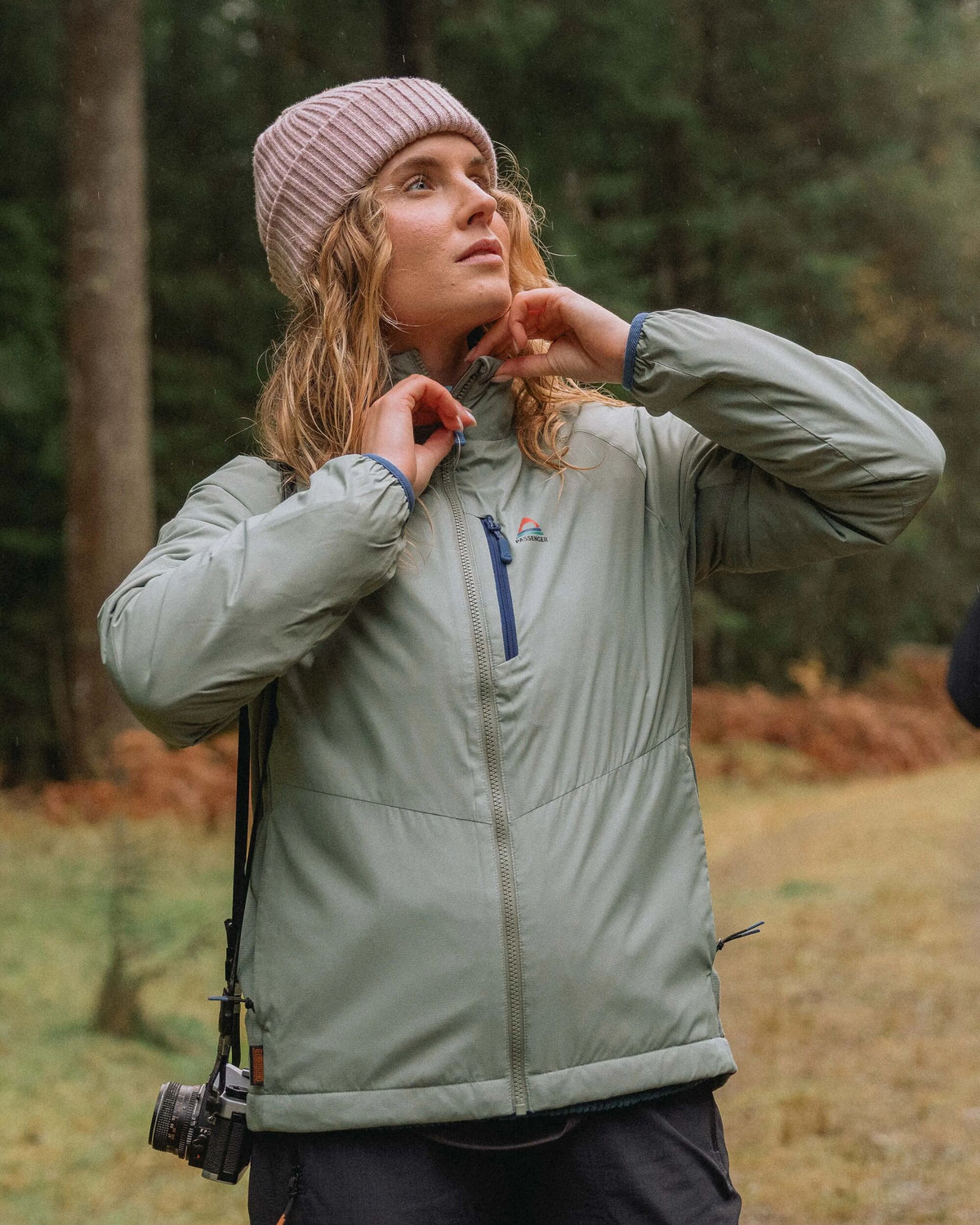 Shasta Lightweight Thermore® Hoodless Jacket - Pistachio - Lifestyle