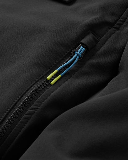 Ocean Softshell Anorak - Black - Flatlay