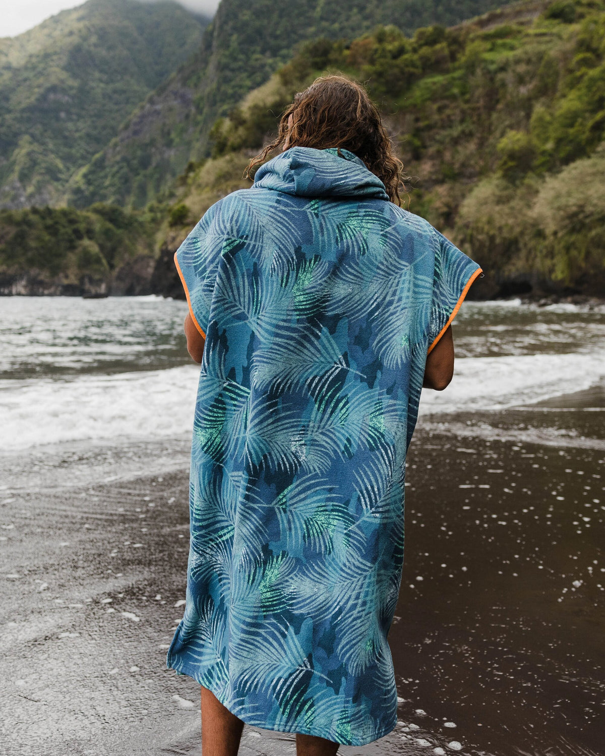 Tulum Towel Poncho - Palm Camo Moonlight - Lifestyle - Male