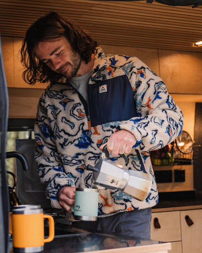 Offroad Sherpa 1/2 Zip Fleece - Abstract Strata Multi - Lifestyle