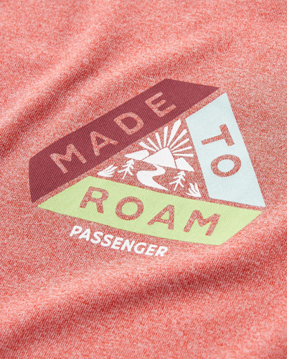 Classic Active T-Shirt - Mineral Red Marl - Flatlay