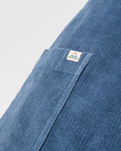 Someday Cotton Corduroy Trouser - Dark Denim - Flatlay