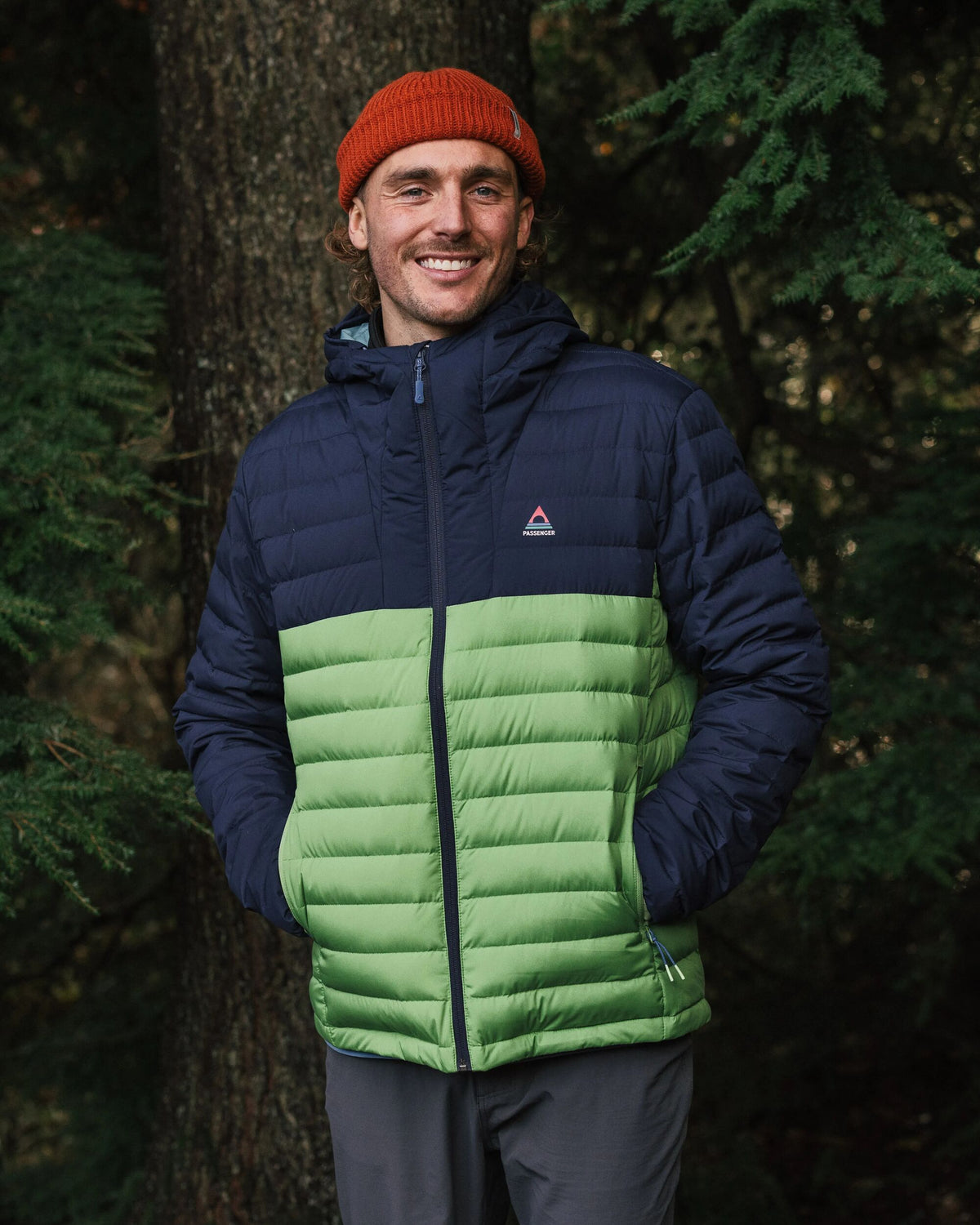 Ashland Down Jacket - Rich Navy/Pear Green - Lifestyle