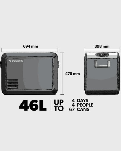 Dometic CFX3 45 - Slate/Mist - Flatlay