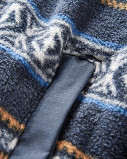 Adrift Polar Fleece - Midnight Fairisle - Flatlay