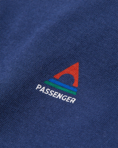 Classic Logo LS T-Shirt - Rich Navy - Flatlay