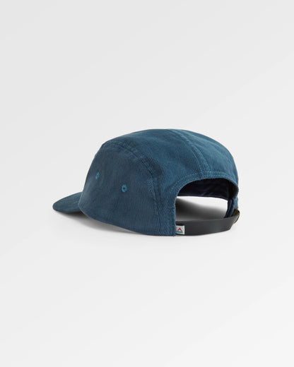 Fixie Cord 5 Panel Cap - Storm Grey - Flatlay