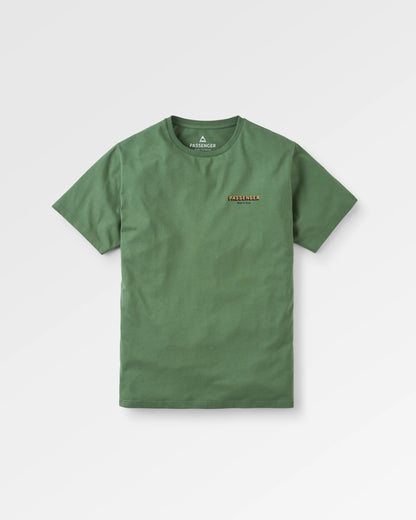 Outdoor Gear Cotton T-Shirt - Wild Green - Flatlay