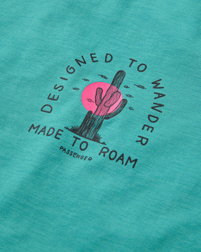 Ridescape Women's Drirelease® Active T-Shirt - Ocean Teal - Flatlay